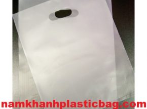 Shopping frosted kidney shape handle bag