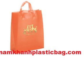 Shopping soft loop plastic bag custom printed